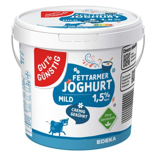 Gut & Günstig Fettarmer Joghurt 1,5% 1kg